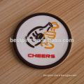 custom 3d 80mm soft pvc beer cheers promotional unbreakable cup coasters